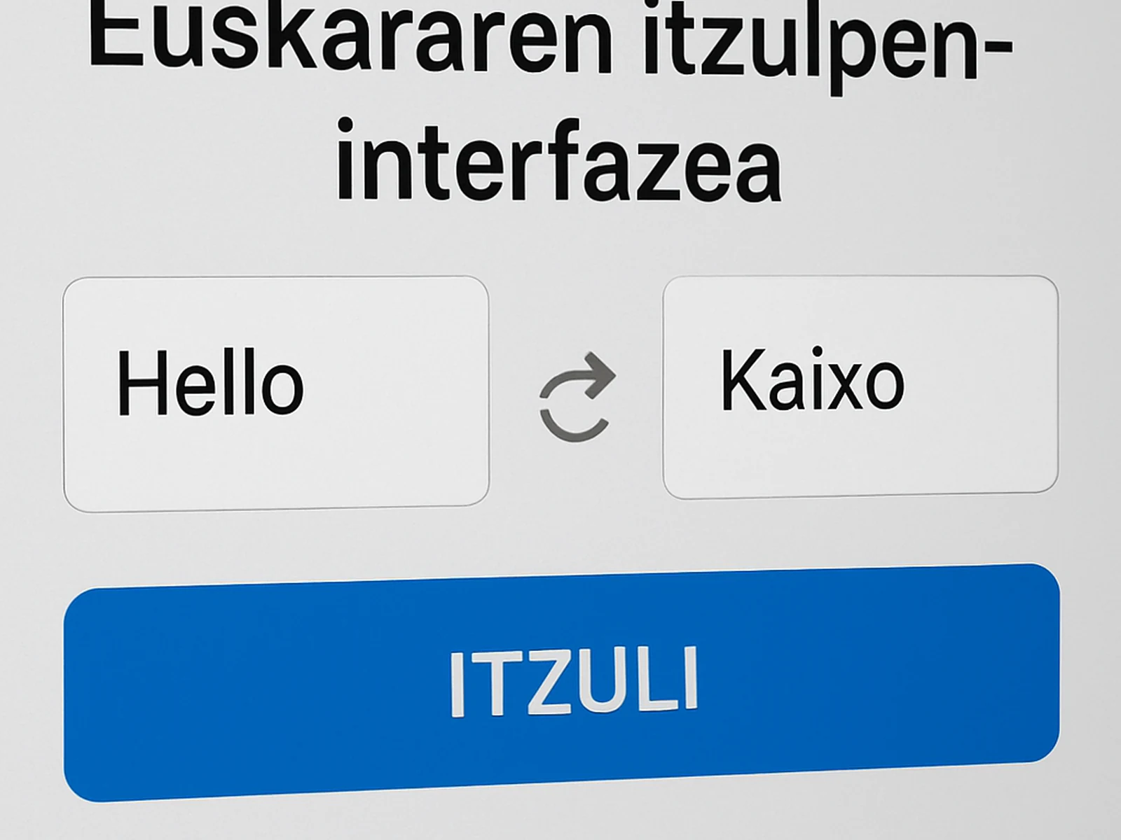 Basque (Euskera) Translation